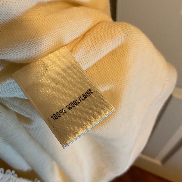 Lafayette 148 Wool Scoop Neck Cardigan with Sequin Embellishments - Picture 4 of 4